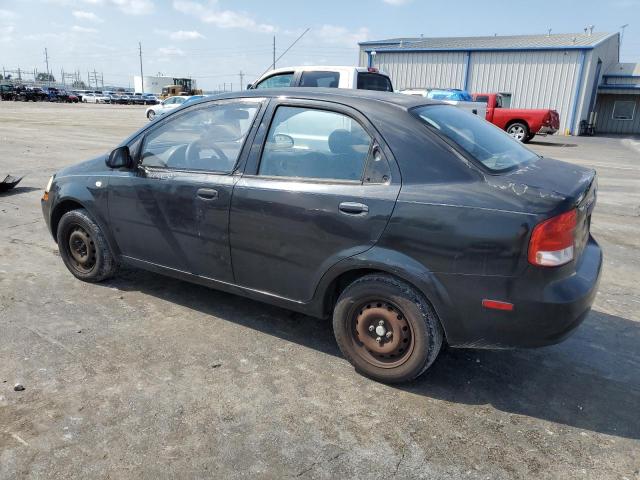 KL1TD566X6B636570 - 2006 CHEVROLET AVEO BASE BLACK photo 2