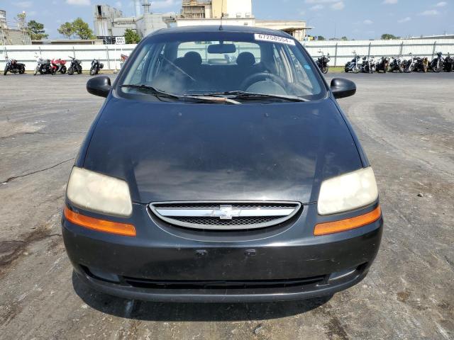 KL1TD566X6B636570 - 2006 CHEVROLET AVEO BASE BLACK photo 5