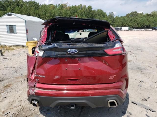 2FMPK4AP4KBB94671 - 2019 FORD EDGE ST RED photo 6