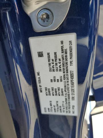 5YJ3E1EA6PF490977 - 2023 TESLA MODEL 3 蓝色 照片 12
