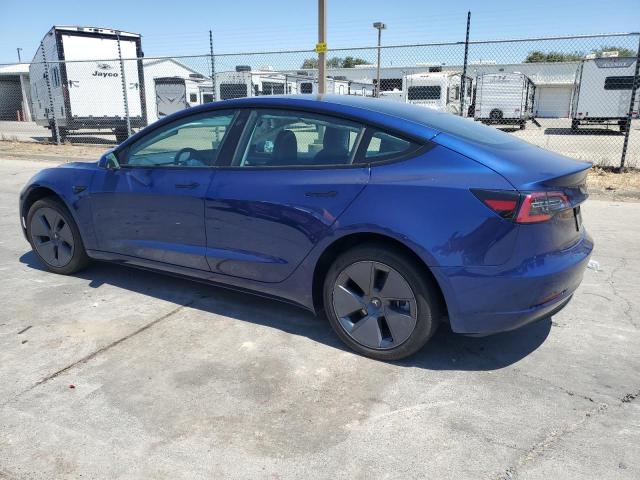 5YJ3E1EA6PF490977 - 2023 TESLA MODEL 3 蓝色 照片 2