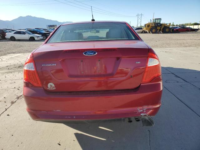 3FAHP0HA4BR325352 - 2011 FORD FUSION SE MAROON photo 6