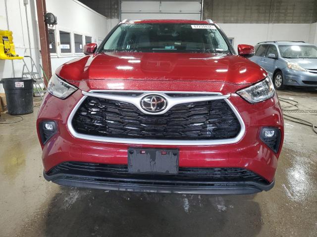 5TDGZRBH1MS146325 - 2021 TOYOTA HIGHLANDER XLE RED photo 5