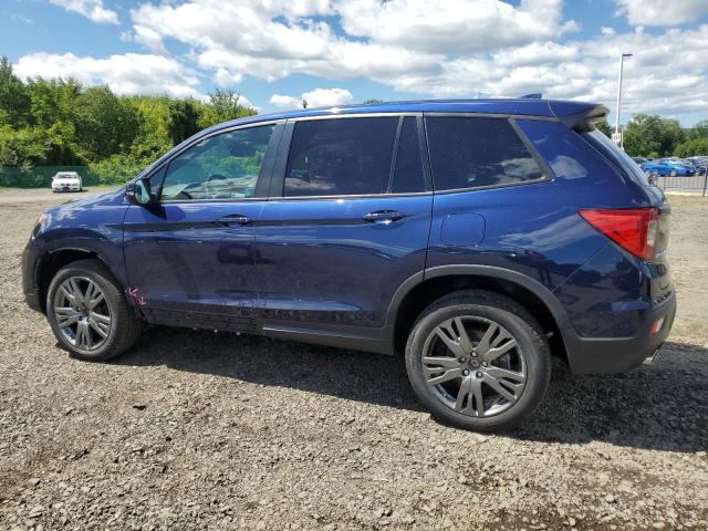 5FNYF8H52MB019849 - 2021 HONDA PASSPORT EXL BLUE photo 2