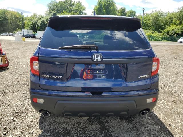 5FNYF8H52MB019849 - 2021 HONDA PASSPORT EXL BLUE photo 6