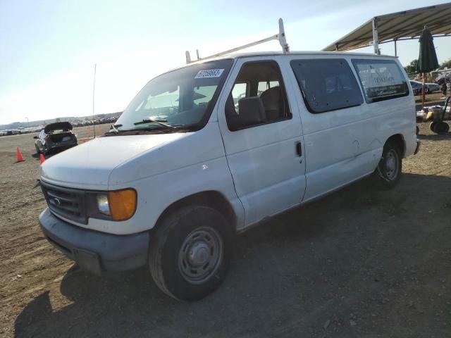 1FMRE11W46DA65027 - 2006 FORD ECONOLINE E150 WAGON WHITE photo 1