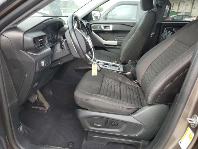 1FMSK8DH5MGB14926 - 2021 FORD EXPLORER XLT BROWN photo 7