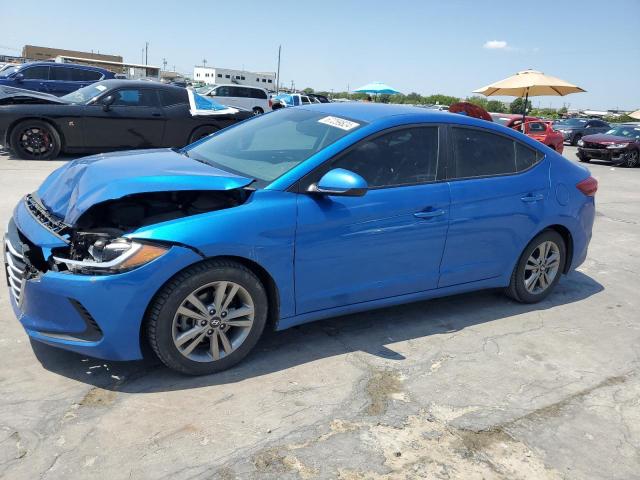 KMHD84LF6HU403093 - 2017 HYUNDAI ELANTRA SE BLUE photo 1