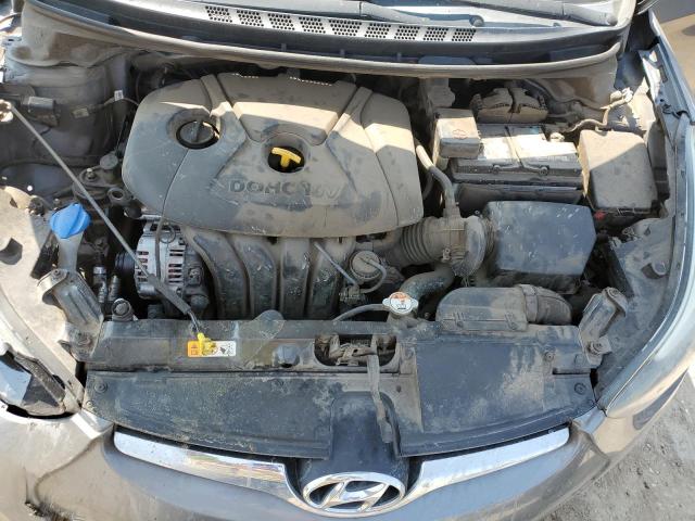 5NPDH4AEXEH524620 - 2014 HYUNDAI ELANTRA SE GRAY photo 11