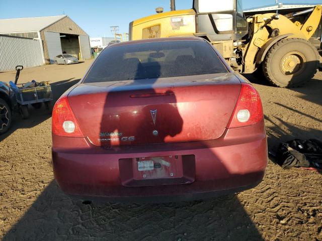 1G2ZF57B784118226 - 2008 PONTIAC G6 VALUE LEADER RED photo 6