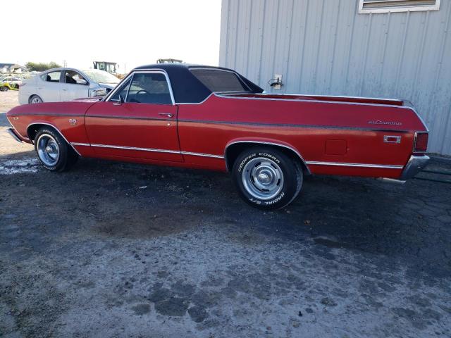 136809K399396 - 1969 CHEVROLET EL CAMINO RED photo 2