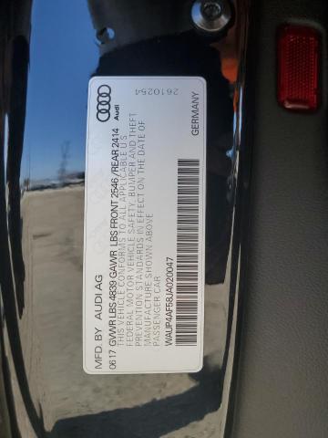 WAUP4AF58JA020047 - 2018 AUDI S5 PREMIUM PLUS BLACK photo 13