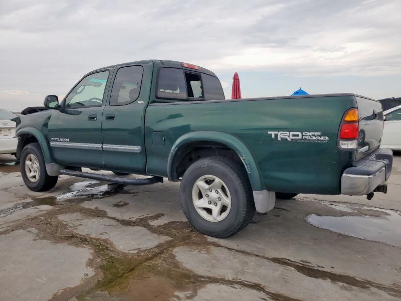 5TBRT34163S428846 - 2003 TOYOTA TUNDRA ACCESS CAB SR5 GREEN photo 2