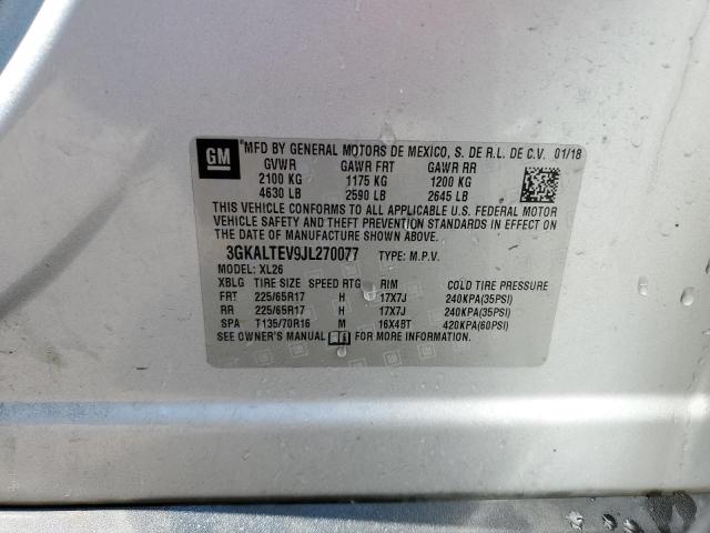 3GKALTEV9JL270077 - 2018 GMC TERRAIN SLE SILVER photo 13