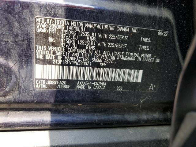 2T3P1RFV1PW380071 - 2023 TOYOTA RAV4 XLE BLUE photo 14