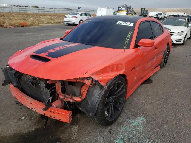 2C3CDXGJ3HH542262 - 2017 DODGE CHARGER R/T 392 ORANGE photo 2