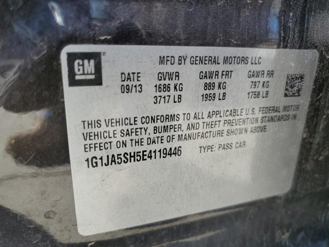 1G1JA5SH5E4119446 - 2014 CHEVROLET SONIC LS 黑色 照片 12