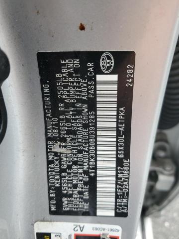 4T1BK3DB0BU391285 - 2011 TOYOTA AVALON BASE Күміс фото 12