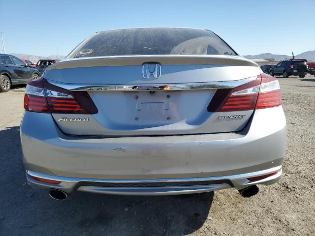 1HGCR2F58HA210953 - 2017 HONDA ACCORD SPORT SILVER photo 6