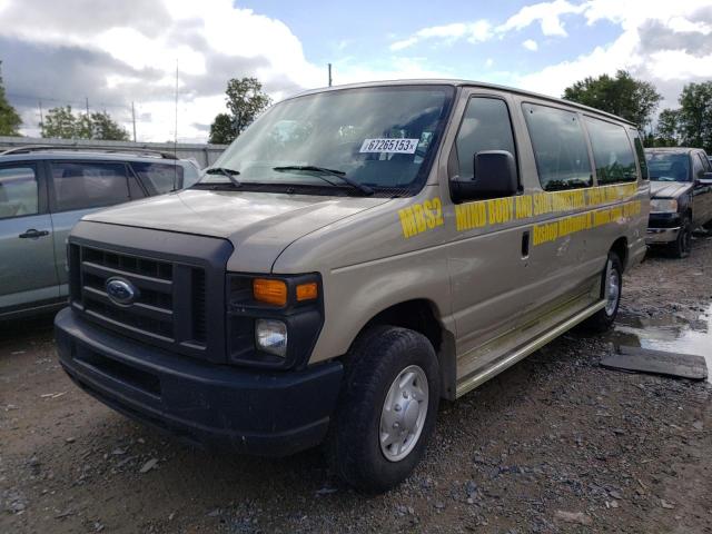 1FBSS31L78DA45586 - 2008 FORD ECONOLINE E350 SUPER DUTY WAGON TAN photo 1