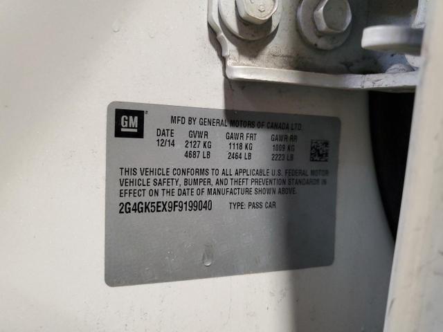 2G4GK5EX9F9199040 - 2015 BUICK REGAL 白色 照片 13