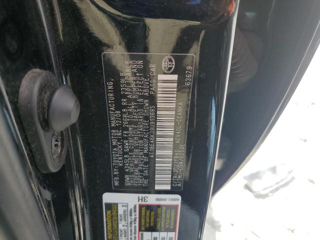 4T1BE46K39U913685 - 2009 TOYOTA CAMRY BASE BLACK photo 13