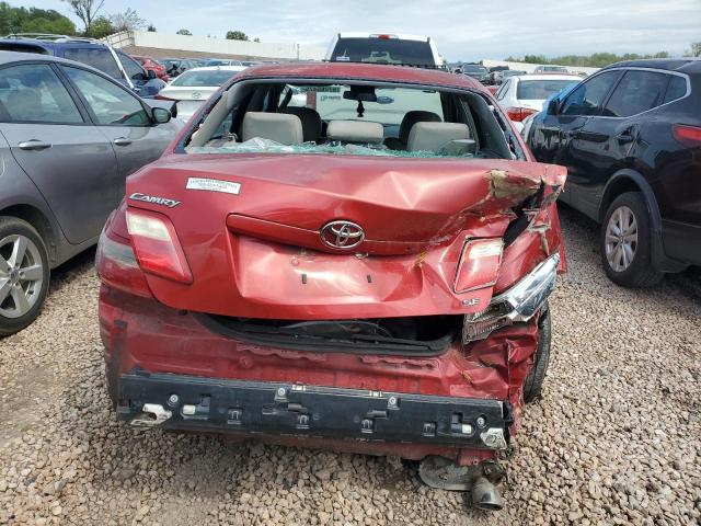 4T1BE46KX7U037761 - 2007 TOYOTA CAMRY CE RED photo 6