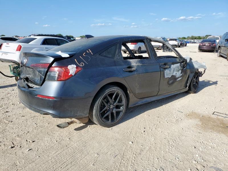 2HGFE2F54NH600163 - 2022 HONDA CIVIC SPORT GRAY photo 3