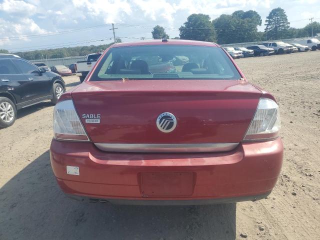 1MEHM42W49G630431 - 2009 MERCURY SABLE PREMIER RED photo 6