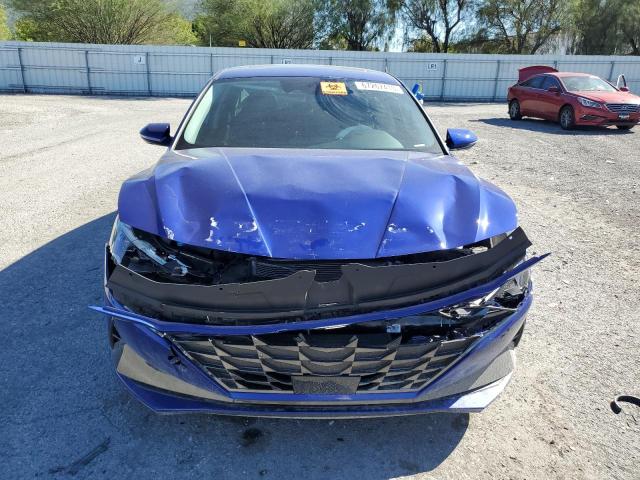 KMHLN4AJ7PU051782 - 2023 HYUNDAI ELANTRA LIMITED BLUE photo 5