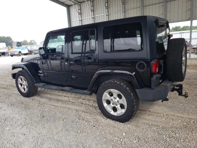 1C4HJWEG0DL607447 - 2013 JEEP WRANGLER UNLIMITED SAHARA BLACK photo 2