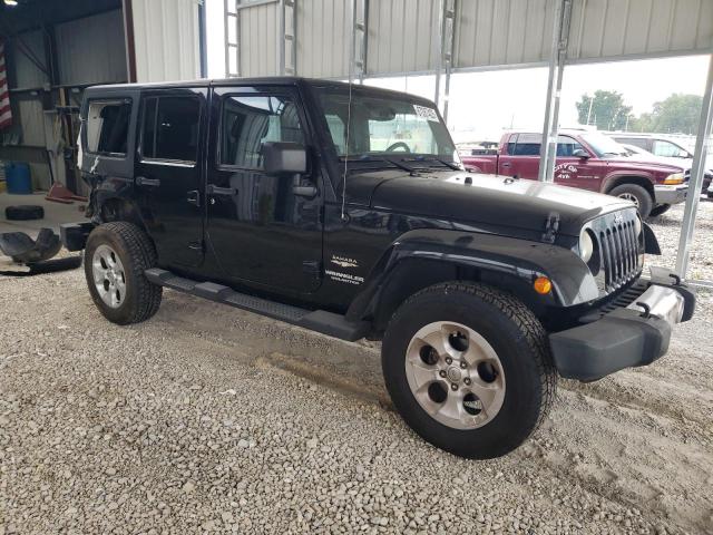 1C4HJWEG0DL607447 - 2013 JEEP WRANGLER UNLIMITED SAHARA BLACK photo 4