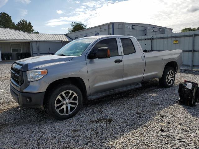 5TFCY5F11EX017634 - 2014 TOYOTA TUNDRA DOUBLE CAB SR/SR5 GRAY photo 1