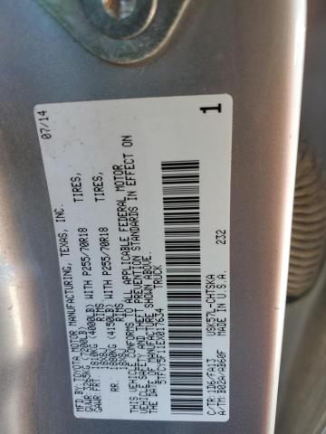 5TFCY5F11EX017634 - 2014 TOYOTA TUNDRA DOUBLE CAB SR/SR5 GRAY photo 13