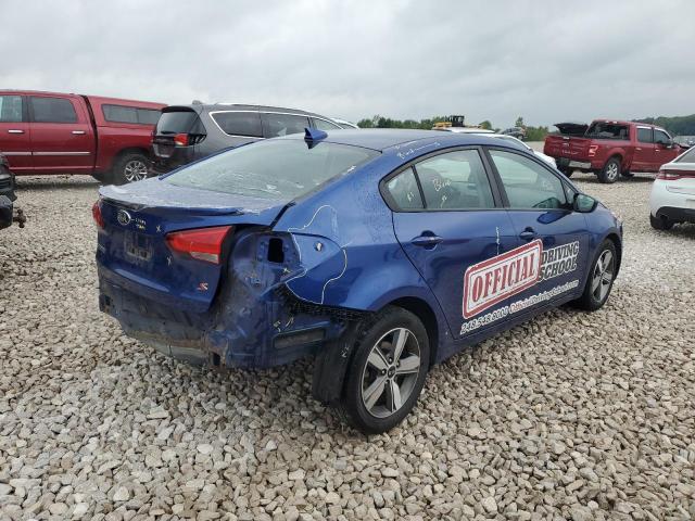 3KPFL4A78JE260885 - 2018 KIA FORTE LX ლურჯი ფოტო 3