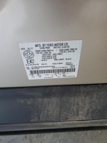 1FM5K8D82HGD27058 - 2017 FORD EXPLORER XLT 银色 照片 14