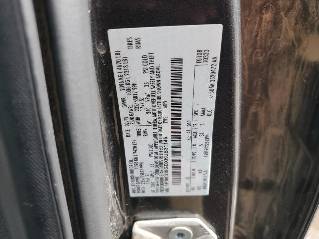 1FMCU0GDXKUB31146 - 2019 FORD ESCAPE SE ნაცრისფერი ფოტო 13