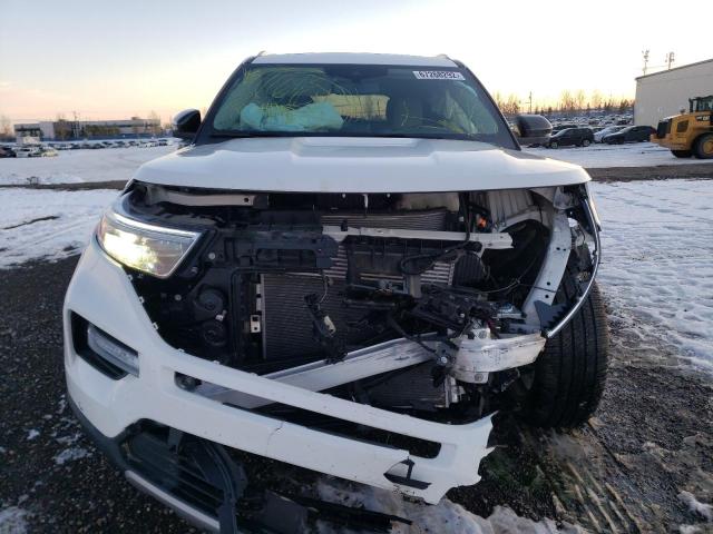 1FM5K8HC5NGB05351 - 2022 FORD EXPLORER PLATINUM WHITE photo 5