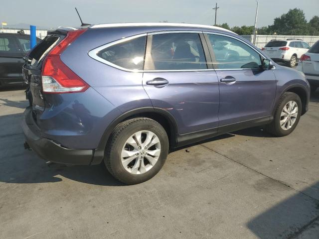 5J6RM4H71EL001551 - 2014 HONDA CR-V EXL BLUE photo 3