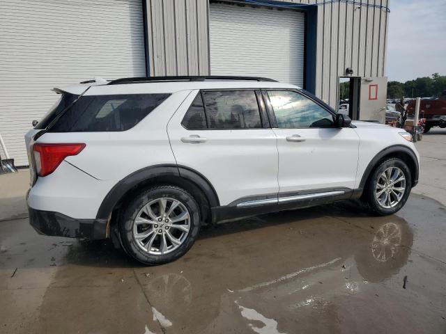 1FMSK8DH9LGA23527 - 2020 FORD EXPLORER XLT WHITE photo 3