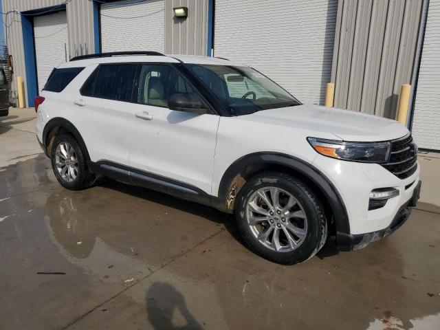 1FMSK8DH9LGA23527 - 2020 FORD EXPLORER XLT WHITE photo 4
