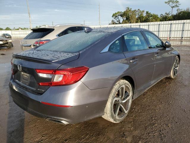 1HGCV1F30LA138501 - 2020 HONDA ACCORD SPORT GRAY photo 4