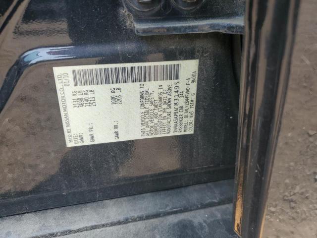 1N4AA5AP9AC831495 - 2010 NISSAN MAXIMA S BLACK photo 12