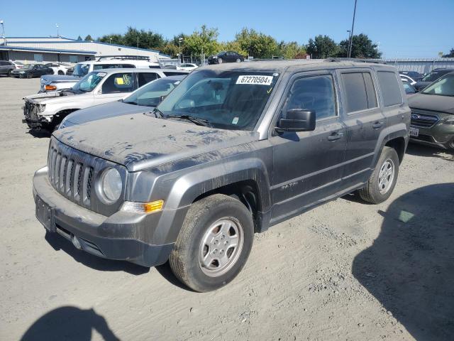 1C4NJRBB3DD279609 - 2013 JEEP PATRIOT SPORT GRAY photo 1