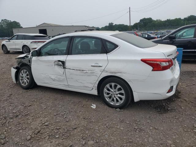 3N1AB7AP6KY334130 - 2019 NISSAN SENTRA S WHITE photo 2