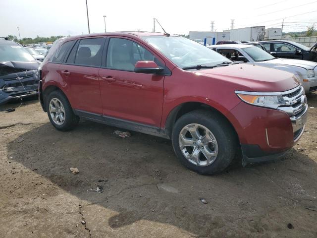 2FMDK3JC1EBA71151 - 2014 FORD EDGE SEL RED photo 4