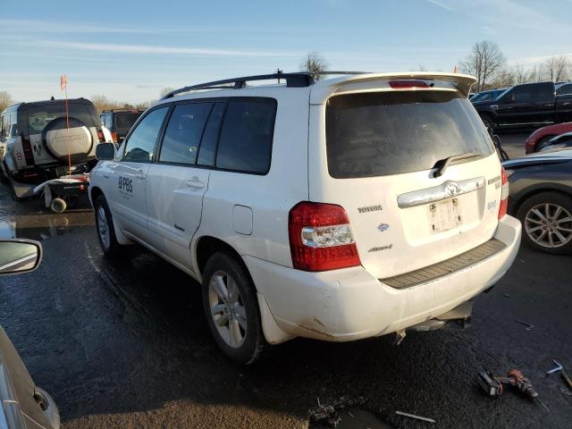 JTEEW21A670049264 - 2007 TOYOTA HIGHLANDER HYBRID WHITE photo 2