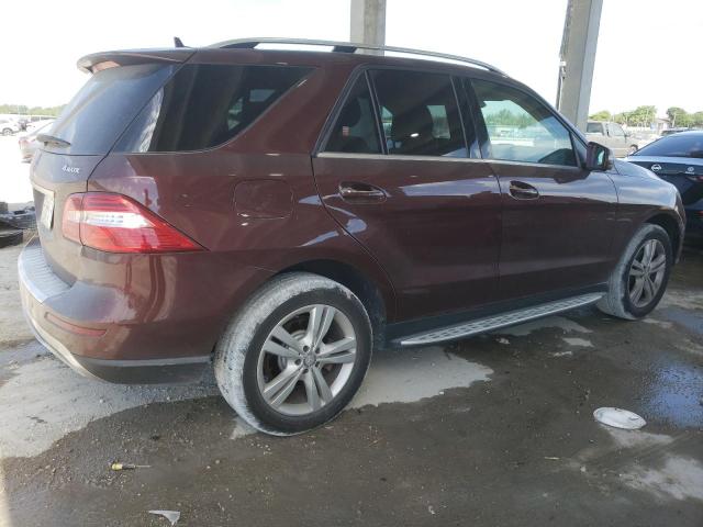4JGDA5HBXDA217889 - 2013 MERCEDES-BENZ ML 350 4MATIC BURGUNDY photo 3