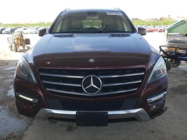 4JGDA5HBXDA217889 - 2013 MERCEDES-BENZ ML 350 4MATIC BURGUNDY photo 5