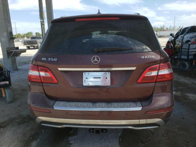 4JGDA5HBXDA217889 - 2013 MERCEDES-BENZ ML 350 4MATIC BURGUNDY photo 6
